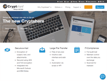Tablet Screenshot of cryptshare.com